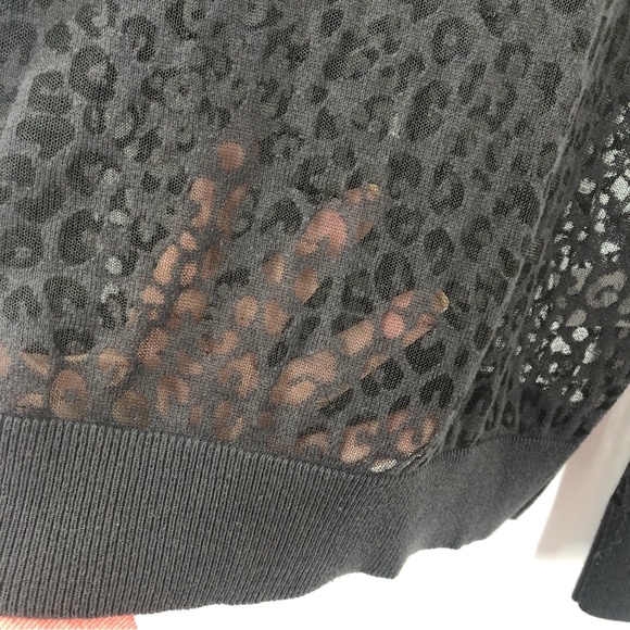 Equipment Pullover Grey Long Sleeve with Crew Neck Semi sheer Womens XS - Picture 4 of 8